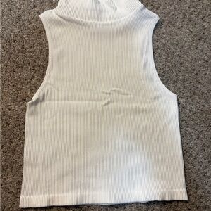 Together White Ribbed Tank Top